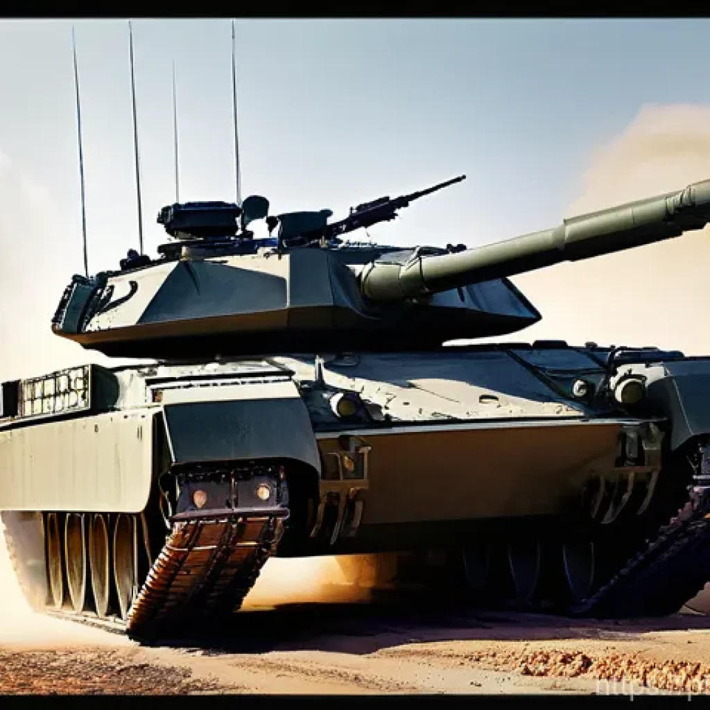 육군 기갑 전력 비교 - **Prompt:** "A highly advanced, futuristic main battle tank, sleek and powerful in design, showcasin...