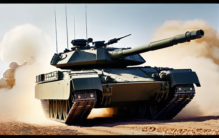 육군 기갑 전력 비교 - **Prompt:** "A highly advanced, futuristic main battle tank, sleek and powerful in design, showcasin...