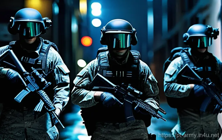 육군 특수전 부대원의 하루 - **Prompt 1: Dawn's Crucible - Elite Training Regimen**
    "A group of highly disciplined special fo...